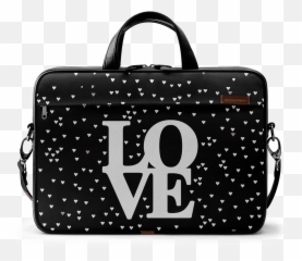 Dailyobjects Love Hearts City Compact Messenger Bag For Up - Leather Duffle Bag Stripes Png,Macbook Hearts Png