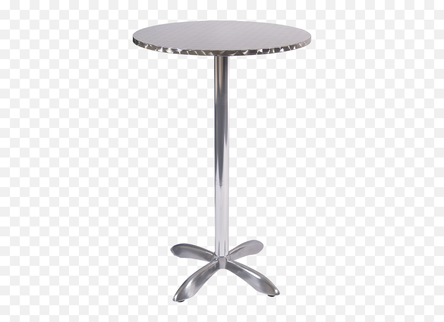 Aluminum Patio Bar Table Round - Mange Debout Table Haute Bar Png,Bar Table Png