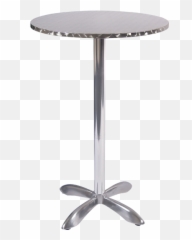 Aluminum Patio Bar Table Round - Mange Debout Table Haute Bar Png,Bar Table Png