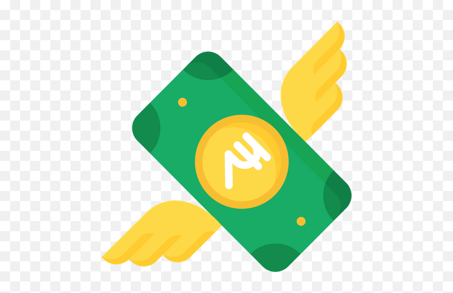 Flying Money Icon Of Flat Style - Language Png,Flying Money Png