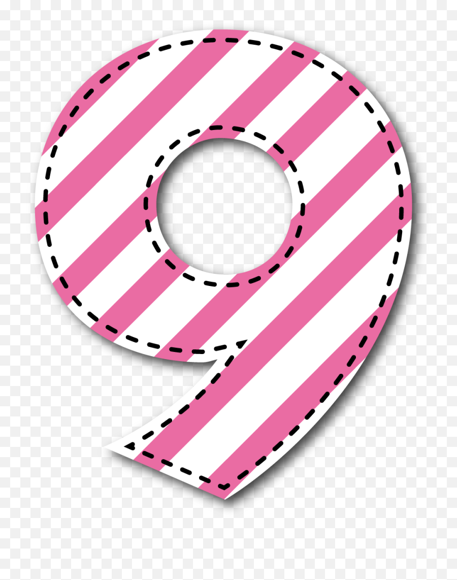 9 Número - Numero 9 Rosa Png,9 Png