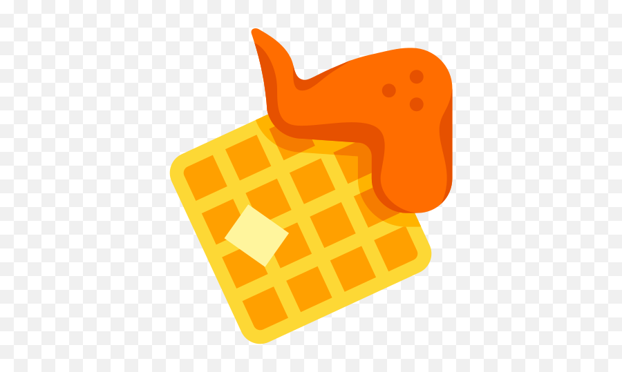 Chicken And Waffle Icon - Free Download Png And Vector Belgian Waffle,Waffle Transparent