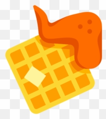 Chicken And Waffle Icon - Free Download PNG and Vector Belgian