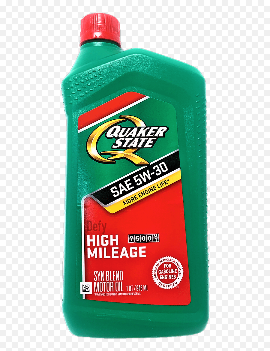 Quaker State Defy High Mileage Sae 5w - 30 Syn Blend Motor Oil Household Cleaning Supply Png,Quaker State Logo