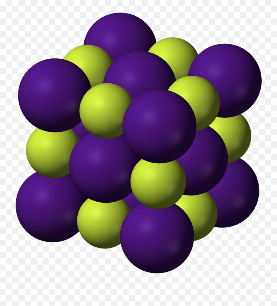 Filecaesium - Fluorideunitcell3dionicpng Wikipedia Potassium Fluoride Crystal Structure,Cell Png