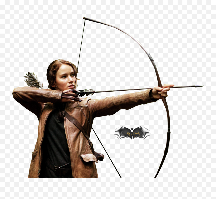 The Hunger Games Girl Arrow - 26139 Transparentpng Hunger Games Katniss Everdeen,Bow And Arrow Transparent Background