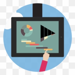 Charts Screen Analytics Presentation Free Icon Of - Diagram png