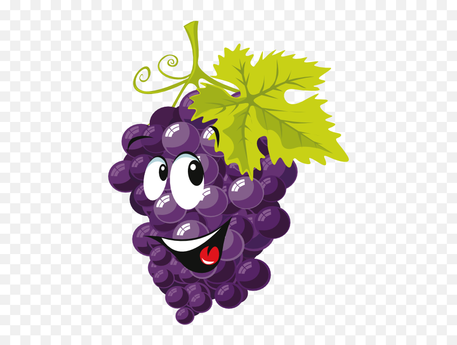 Cartoon Grapes Icons Clip Art - Grape Cartoon Png,Grapes Icon