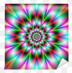 Vibrant Floral Fractal Wall Mural U2022 Pixers We Live To Change - Fleur Bleu Vert Png,Fractal Png