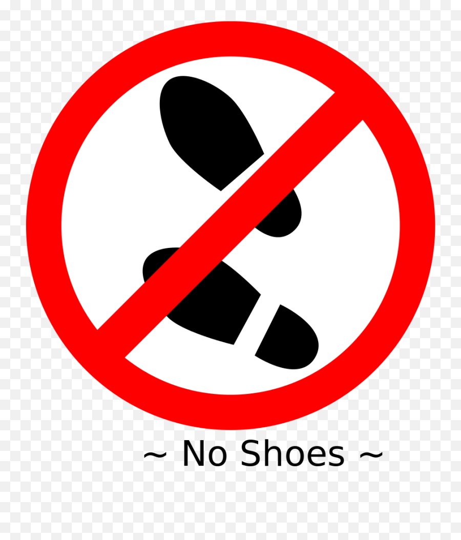 Fileno Shoessvg - Wikipedia Please Remove Your Shoes Sign Png,Do Not Enter Png