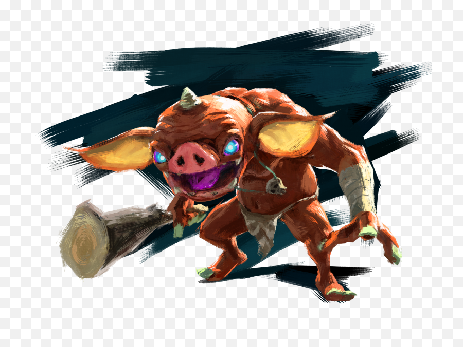 New High - Res Artwork And Official English Names Of Some Legend Of Zelda Breath Of The Wild Bokblin Png,Breath Of The Wild Link Png