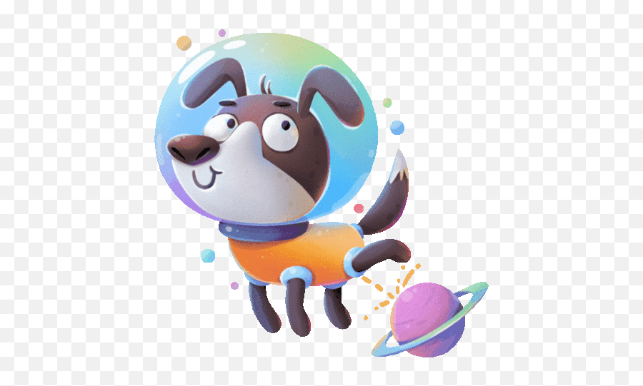 Dog Astronaut Peeing - Alex And Cosmo Funny Dog In Space Gif Png,Pee Icon
