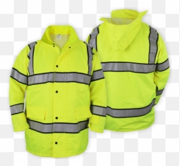 High Visibility Raincoat With Reflective Stripes Lime Green - Shirt Roblox Template png