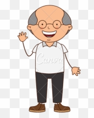 Cute Grandfather Character Icon - Canva Father Cute Png,Grandpa Icon
