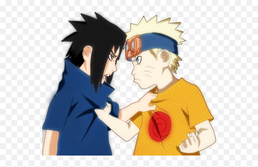 Download Hd Naruto And Sasuke As Kids - Sasuke Naruto Png,Sasuke Transparent