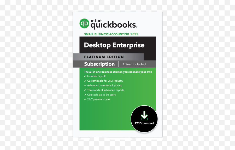 Quickbooks Enterprise - The Qbstore Vertical Png,What Is The Gear Icon Look Like In Quickbooks