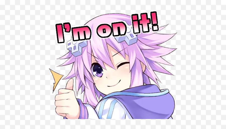 Nep - Nep Stickers Neptune Telegram Stickers Hyperdimension Neptunia Nep Sticker Png,Neptune Hyperdimension Neptunia Icon