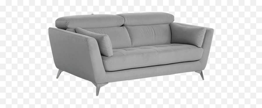 Get Luxury Celeste Two Seater Sofa In Grey Script Online - Grey Couch Transparent Background Png,Couch Transparent