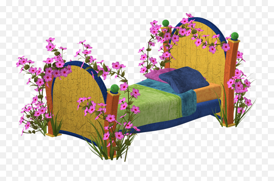 Bed Spring Wood - Frühling Garten Png,Flower Bed Png