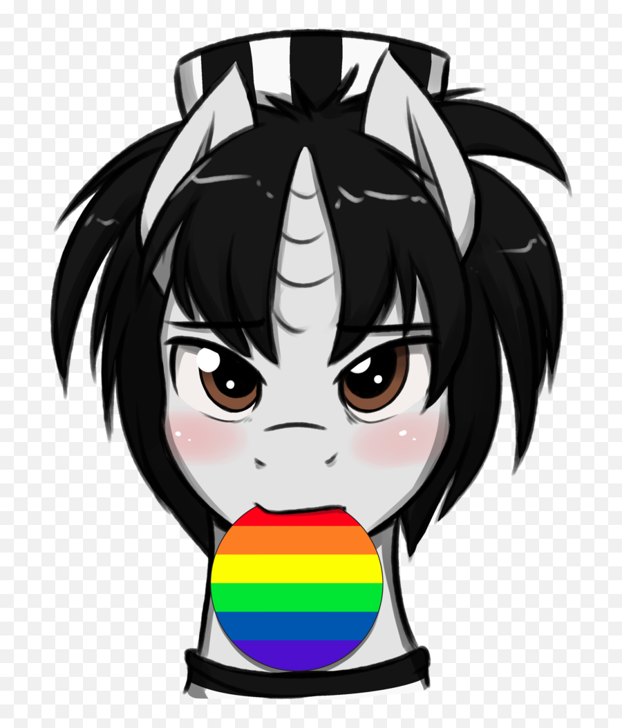 Download Hd Jcosneverexisted Blushing - Lgbt Pride Art Oc Png,Gay Pride Flag Png
