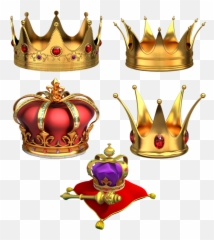 Gold Crowns Png Image Transparent - Clipart Background Kings