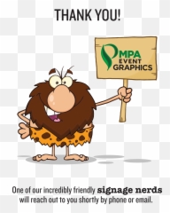 Download Mpa Order Thank You - Caveman Cartoon Spear Full Cartoon Cavemen Png,Caveman Png