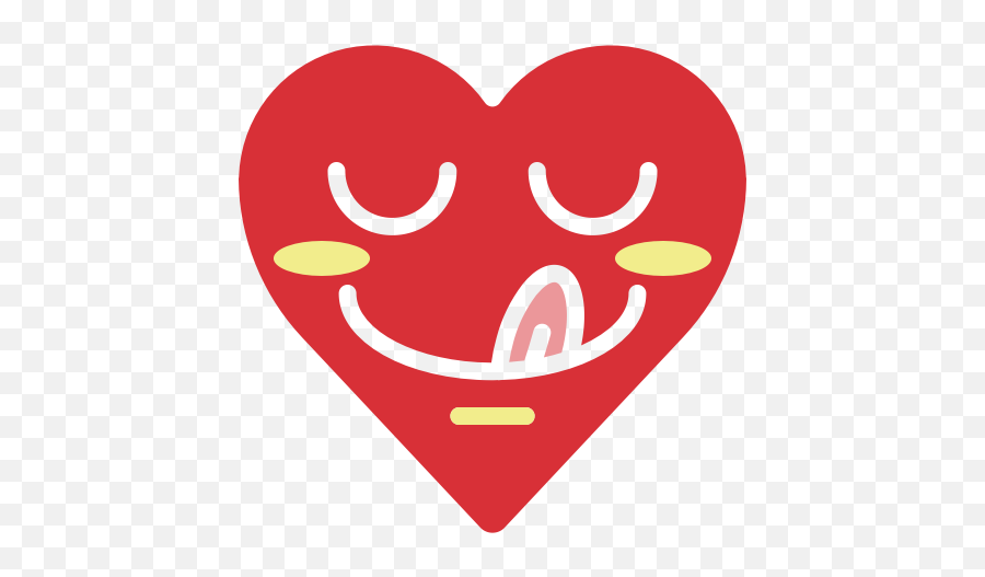 Emoji Emotion Heart Tasty Yummy Icon - Clip Art Png,Yummy Png