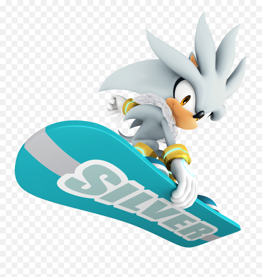 Silver The Hedgehog - Silver The Hedgehog Ski Png,Silver The Hedgehog Png