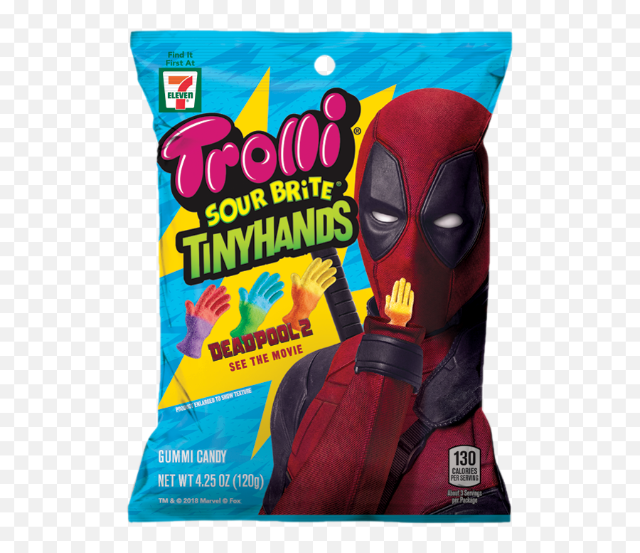 Brand Activation U0027show Us Your Packageu0027 Campaign Of - Trolli Deadpool Tiny Hands Png,Deadpool 2 Png
