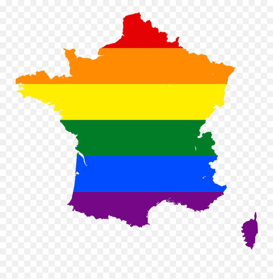France Flag And Gay Clipart - Lgbt France Png,Gay Flag Png