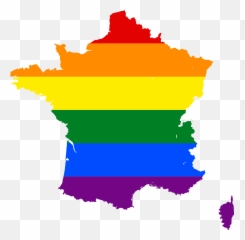 France Flag And Gay Clipart - Lgbt png