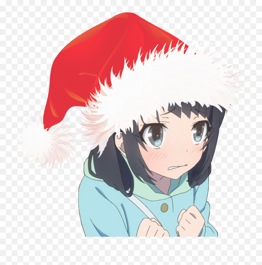C - Animecute Searching For Posts With The Image Hash Anime Png,Cartoon Santa Hat Png