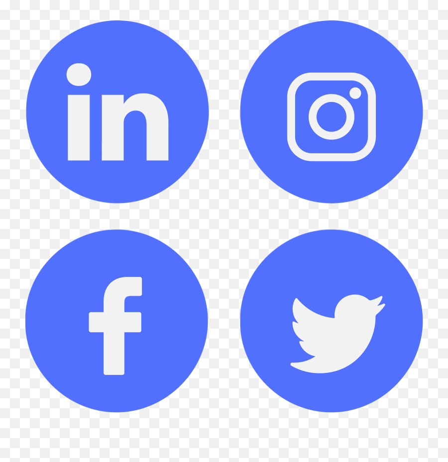 Icon Social Media Linkedin Facebook - Facebook Linkedin Instagram Icon Png,Facebook And Instagram Logo