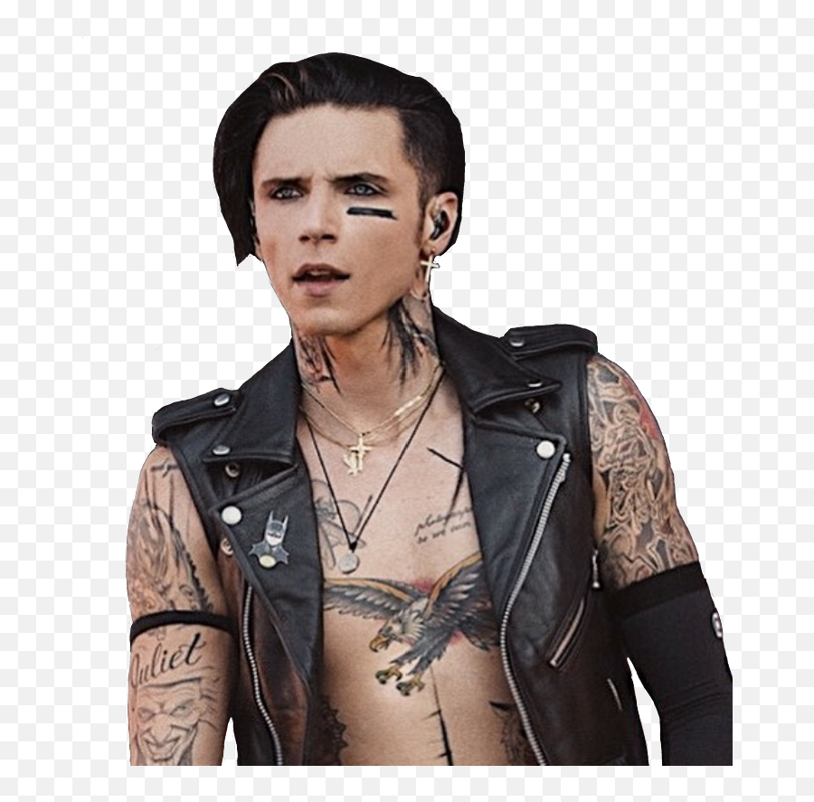Download Andy Andybiersack Andysixx - Leather Jacket Png,Andy Biersack Png
