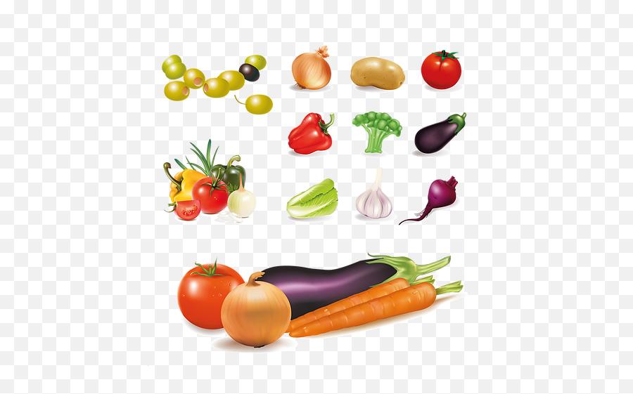 Fresh Farm Fruits U0026 Vegetables Png Clipart - Free Download Vegetables Vector Free,Fresh Png