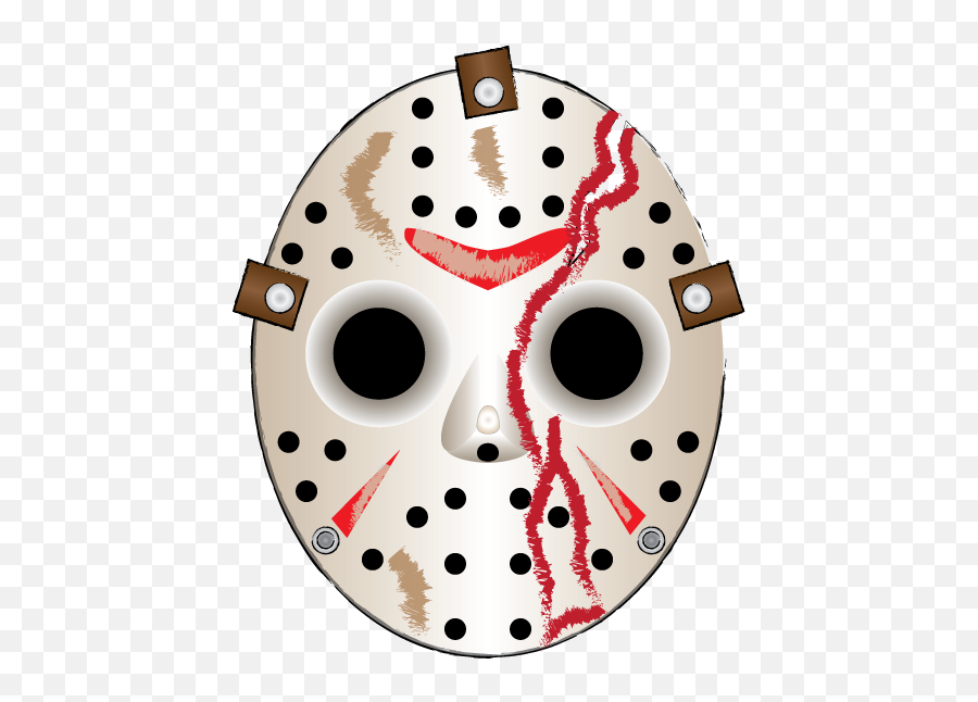 Download Hd Jason Hockey Mask Damaged - Jason Mask Png Transparent,Jason Mask Png