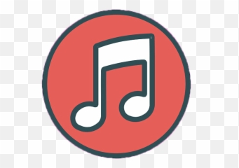 Music Note Circle Shape Brand Free Icon Of Brands - Note Logo Png Red