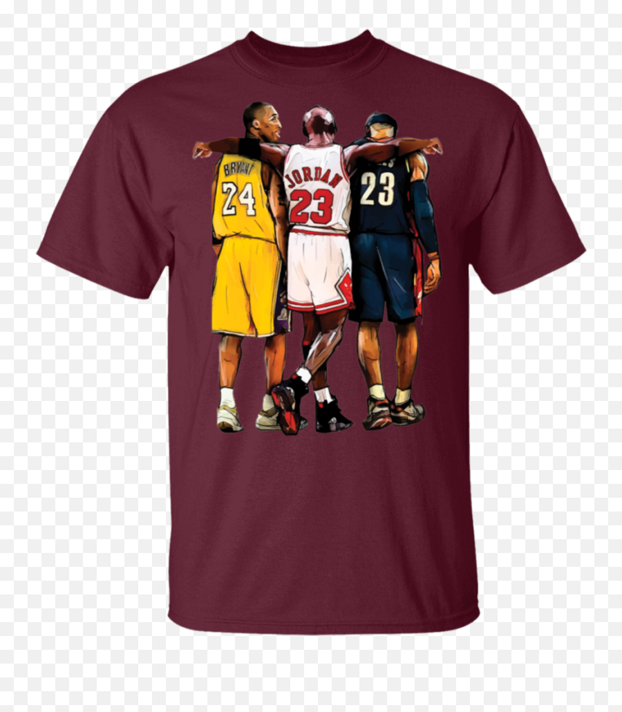Kobe Bryant X Michael Jordan Lebron James T - Shirt U2013 Freddy Kobe Bryant Lebron James And Michael Jordan Png,Kobe Bryant Png