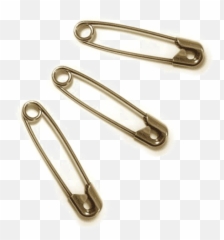 Golden Safety Pin Png Transparent Image - Wood,Safety Pin Png