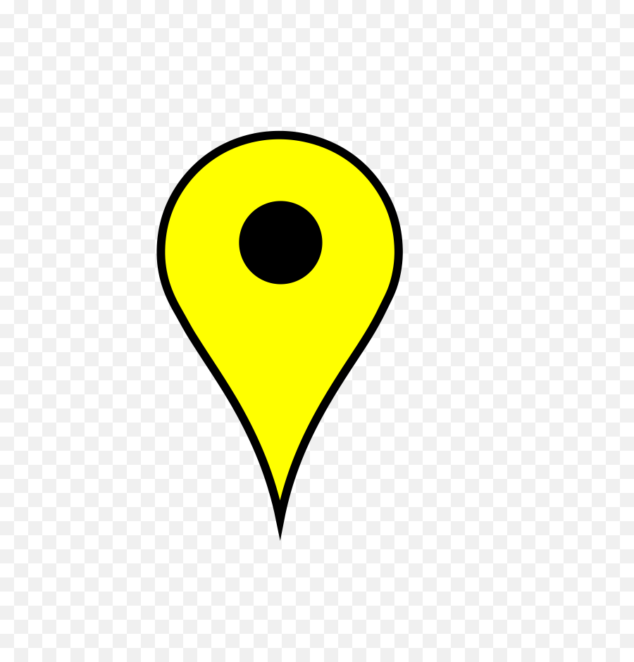 Yellow Map Pin - Yellow Google Maps Pin Png,Google Maps Pin Png