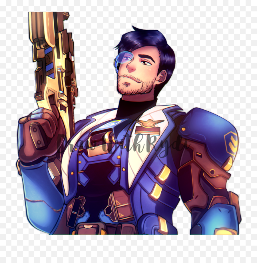 Download Soldier 76 By Lucia Garcia - Overwatch Fan Art Png,Soldier 76 Png