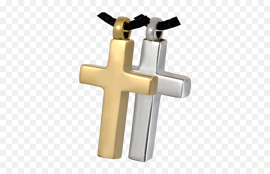 Brass Cross Cremation Pendant - Cross Png,Cross Necklace Png