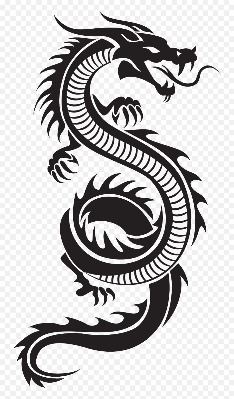 Dragon Png - Chinese Dragon Silhouette Png,Dragon Transparent Background