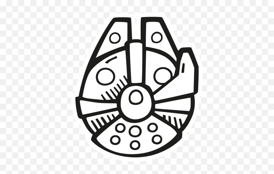Millennium Falcon Free Icon Of Space - Star Wars Millennium Falcon Cartoon Png,Millennium Falcon Png