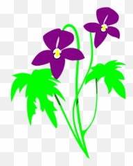 Flowerspng Clipart Panda - Free Clipart Images Purple And Green Flower Clipart,Purple Flowers Png