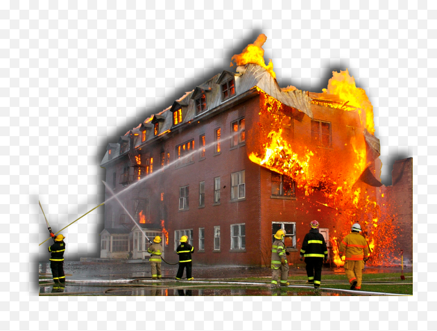 Smoke And Fire Protection - Building On Fire Transparent Cartoon Building On Fire Png,Fire Transparent Png