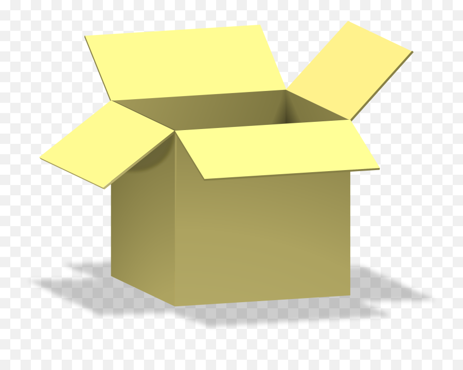 Box Icon Png - Box Clipart Yellow,Box Transparent Background