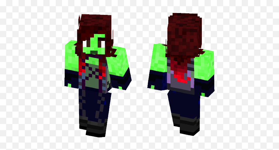 Guardians Of The Galaxy Minecraft Skin - Rick Grimes Minecraft Skin Png,Gamora Png