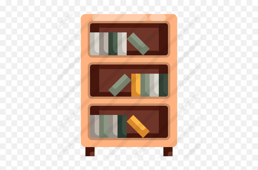 Bookshelf - Horizontal Png,Book Shelf Icon