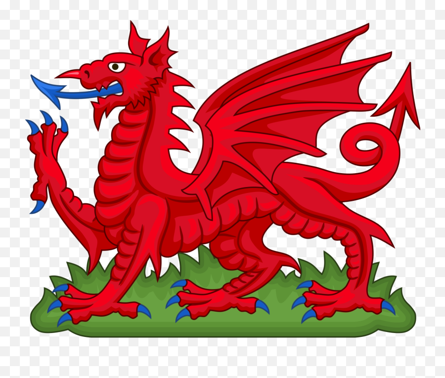 Welsh Flag Dragon Png Image With No - St Day T Shirt,Grunge Icon Tutorial